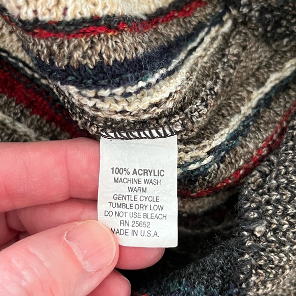 Vintage 90s Protege Collection Coogi Style Pullover Sweater, Size Large - Picture 8 of 11